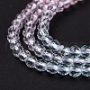 Transparent Gradient Color Glass Beads Strands GLAA-G101-2mm-06-5