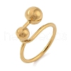 Ion Plating(IP) 304 Stainless Steel Finger Rings for Women RJEW-G315-06G-1