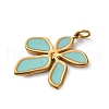 316 Surgical Stainless Steel Enamel Pendants STAS-K258-40F-G-2