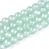 Translucent Crackle Glass Beads Strands CCG-T003-01G-1