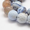 Faceted Natural Fire Crackle Agate Beads Strands X-G-F447-12mm-B15-3