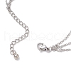 304 Stainless Steel Satellite Chain Toe Ring Anklets for Women AJEW-AN00662-02-5