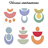 2Pcs 2 Style Acrylic Earring Handwork Template DIY-WH0573-001-4