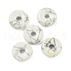 Natural Howlite Donut/Pi Disc Charms G-G142-01G-1