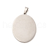 Non-Tarnish 304 Stainless Steel Pendants STAS-B037-01P-2