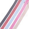 25 Yards 5 Colors Polycotton(Polyester Cotton) Ribbon OCOR-TAC0030-02A-3