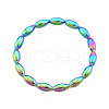 Ion Plating(IP) 201 Stainless Steel Rice Wrap Finger Ring for Women RJEW-N038-132M-2