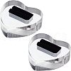 Acrylic with Flannelette Ring Displays RDIS-WH0006-03-1
