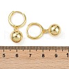 Round Brass Hoop Earrings EJEW-U059-04G-3