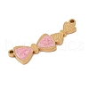 Ion Plating(IP) 304 Stainless Steel Pink Enamel Links STAS-Z083-05G-2