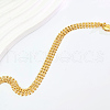 Elegant Vintage Brass Wide Mesh Chain Anklets for Women LS2048-2-2
