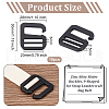 Zinc Alloy Slider Buckles FIND-WH0002-85A-2