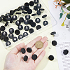 30 Pairs Wood Studs Earring Findings EJEW-DC00002-3
