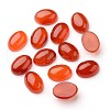 Grade A Natural Red Agate Oval Cabochons X-G-L394-10B-18x13mm-1