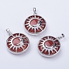 Natural Red Jasper Pendants G-K234-B14-1