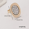 Geometric Zinc Alloy Irregular Concave Adjustable Rings KK6912-3-2