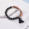 Mala Beads Bracelet BJEW-JB08264-2