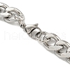 201 Stainless Steel Curb Chain Necklaces for Men NJEW-Q336-07A-P-6