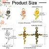 30Pcs 6 Styles Tibetan Style Alloy Pendants FIND-YW0005-08-3