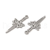Non-Tarnish 304 Stainless Steel Pendants STAS-J042-31P-2