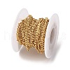 Brass Textured Oval Link Chains CHC-H113-20G-3