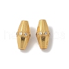 Matte Gold Color 925 Sterling Silver Pave Cubic Zirconia Beads STER-R014-02G-1