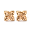 Brass Stud Earrings EJEW-D288-13G-2