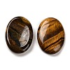 Natural Tiger Eye Oval Worry Stone G-R487-01D-2