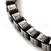 316 Surgical Stainless Steel Box Chain Bracelets with Magnetic Clasps BJEW-Q349-06B-02-2