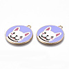 Eco-Friendly Alloy Enamel Pendants X-ENAM-Q437-055-NR-3
