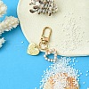 Heart Alloy & ABS Plastic Imitation Pearl Pendant Decoration HJEW-YW00027-04-1