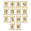 14Pcs 14 Style Plywood Thread Winding Boards WOOD-WH0060-07-1