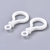 Opaque Solid Color Bulb Shaped Plastic Push Gate Snap Keychain Clasp Findings KY-T021-01L-3