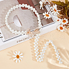 CRASPIRE 1Pc Acrylic Pearl Braided Stretch Chain Belts AJEW-CP0008-12A-4