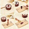 Brass Wax Seal Stamps with Wood Handle AJEW-WH0412-0204-3