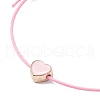 8Pcs 8 Style Heart & Skeleton Key Alloy Enamel Braided Bead Bracelets Set BJEW-JB09771-S-5