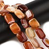 Natural Striped Agate/Banded Agate Beads Strands G-B137-B01-01G-2