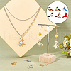 DICOSMETIC 24Pcs 6 Style Alloy Enamel Pendants ENAM-DC0001-13-5