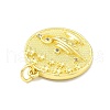 Rack Plating Brass Micro Pave Cubic Zirconia Pendants KK-D359-28G-2