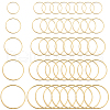 SOFPLATE 100pcs 5 Styles Brass Linking Rings KK-SP0002-19-1