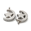 Non-Tarnish 304 Stainless Steel Charms STAS-L022-214P-2