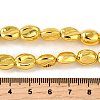 Electroplate Glass Beads Strands EGLA-V001-04E-4
