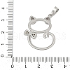 Brass Pendant Cabochon Settings KK-S521-17F-P-3