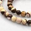 Round Natural Zebra Jasper Beads Strands G-N0120-41-6mm-1