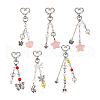 Heart Star Butterfly Acrylic Pendant Decoration HJEW-PH01943-7