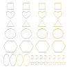  Jewelry 40Pcs 16 Style Alloy Linking Rings FIND-PJ0001-27-2
