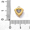 304 Stainless Steel Rhinestone Pendants STAS-P386-01G-04-3