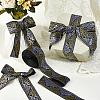 Polyester Jacquard Flower Ribbon OCOR-WH0082-266-6