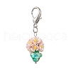 Resin & Glass Beaded Pendant Decorations HJEW-MZ00168-01-2