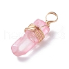 Natural Quartz Pendants PALLOY-JF01270-01-4